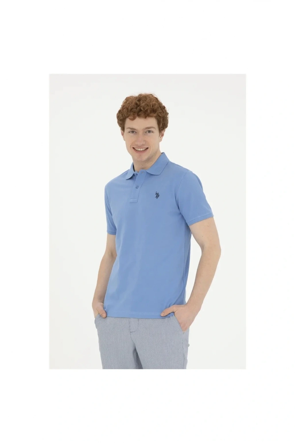 U.S. Polo. Assn. Mavi Erkek T-shirt