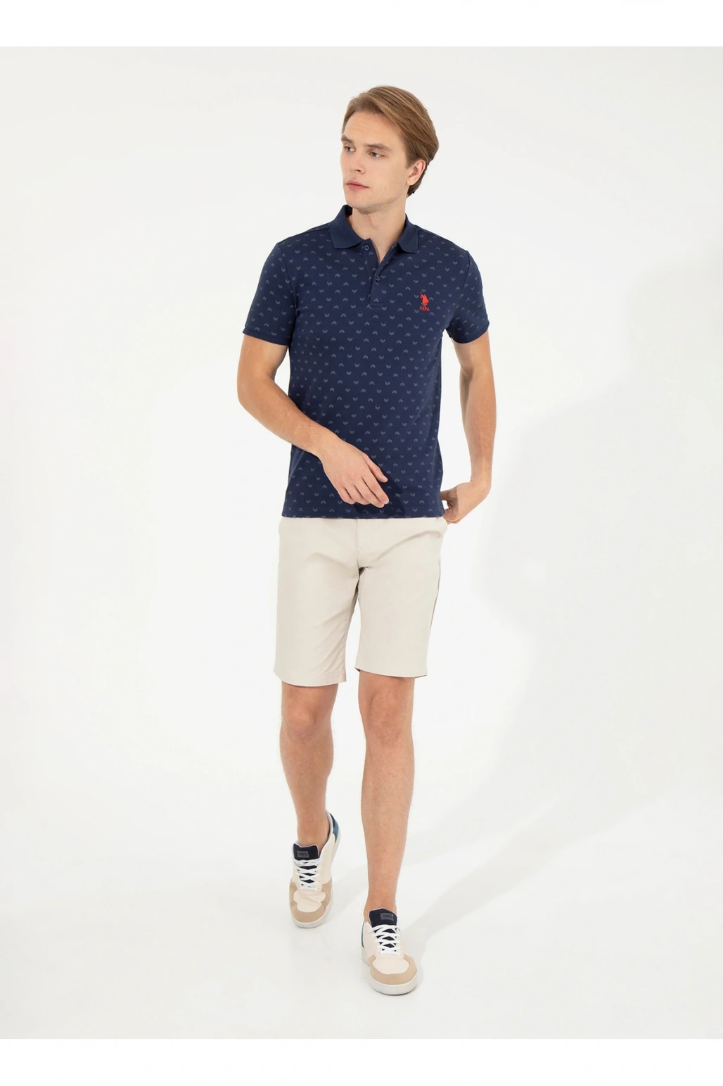 U.S. Polo Assn. Polo Yaka Lacivert Erkek T-Shirt MAGU