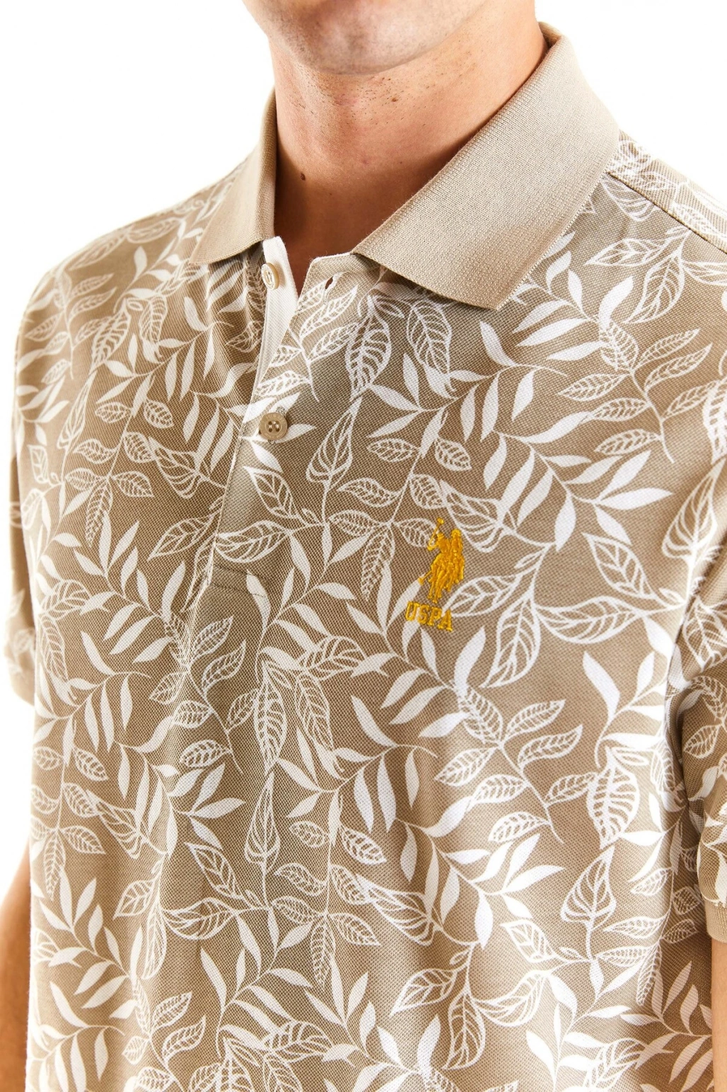 U.S. POLO ERKEK DESENLİ SPOR REGULAR FİT T-SHIRT G081SZ011.000.1826921 GETAFE