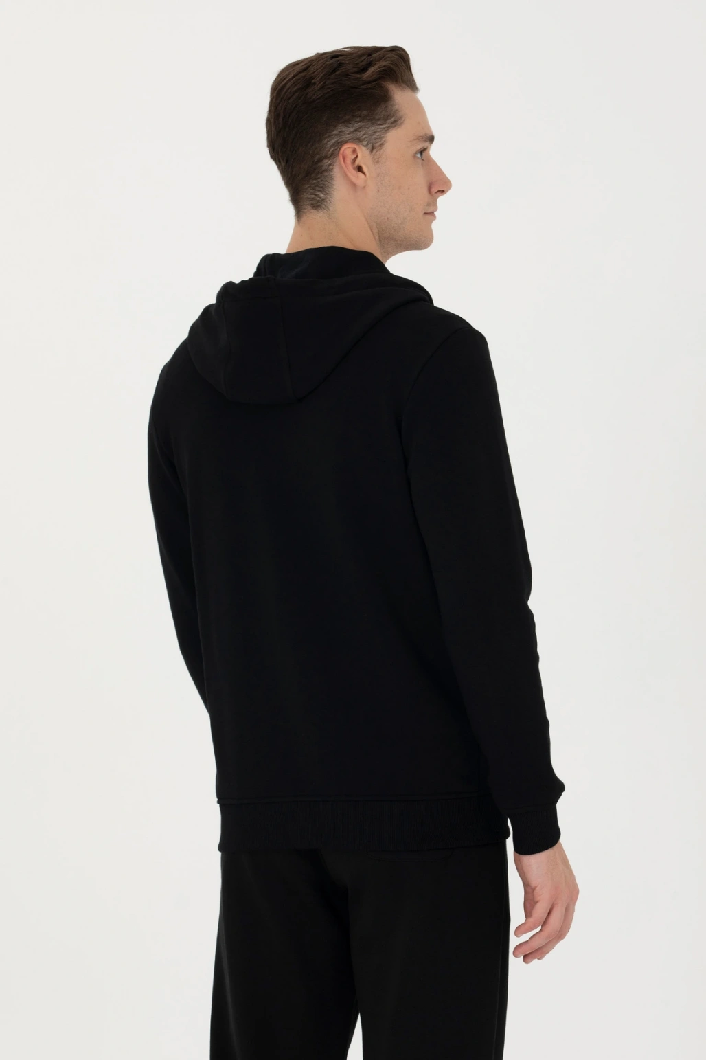 U.S. POLO ERKEK KAPİŞONLU SPOR SWEATSHIRT G081SZ082.000.1639014 GAREN 046 SİYAH 2XL