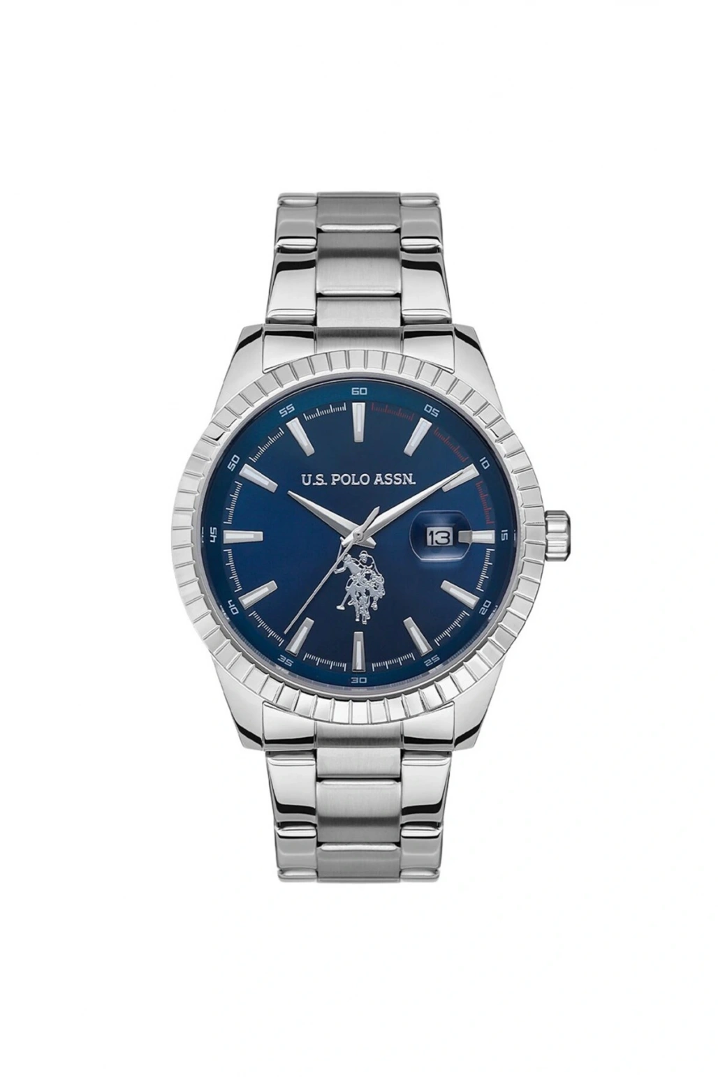 Uspa1042-01 Quartz Çelik Gri Lacivert Kadran 43 Mm Erkek Kol Saati