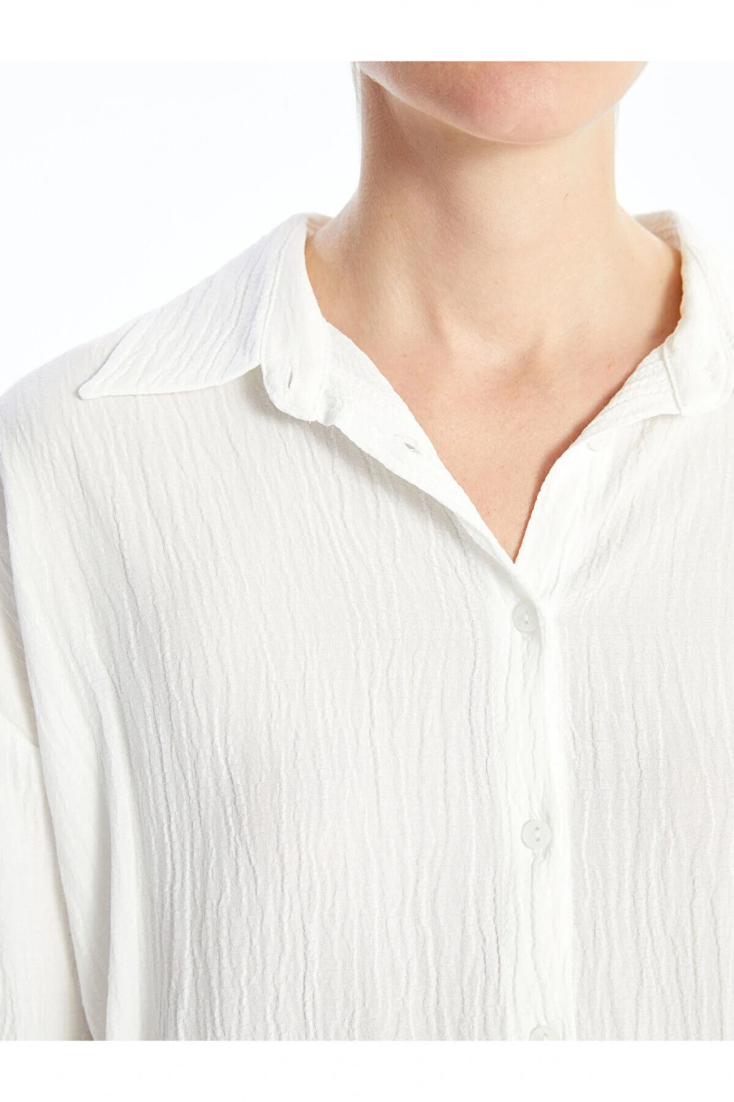 Uzun Kollu Kadın Gömlek Tunik