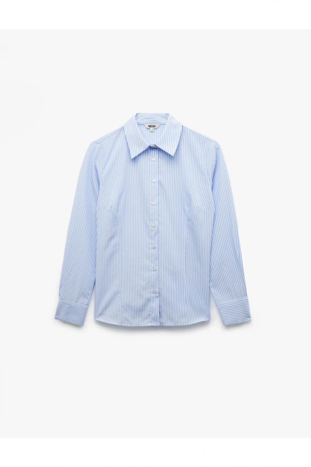 Uzun Kollu Klasik Yaka Poplin Gömlek