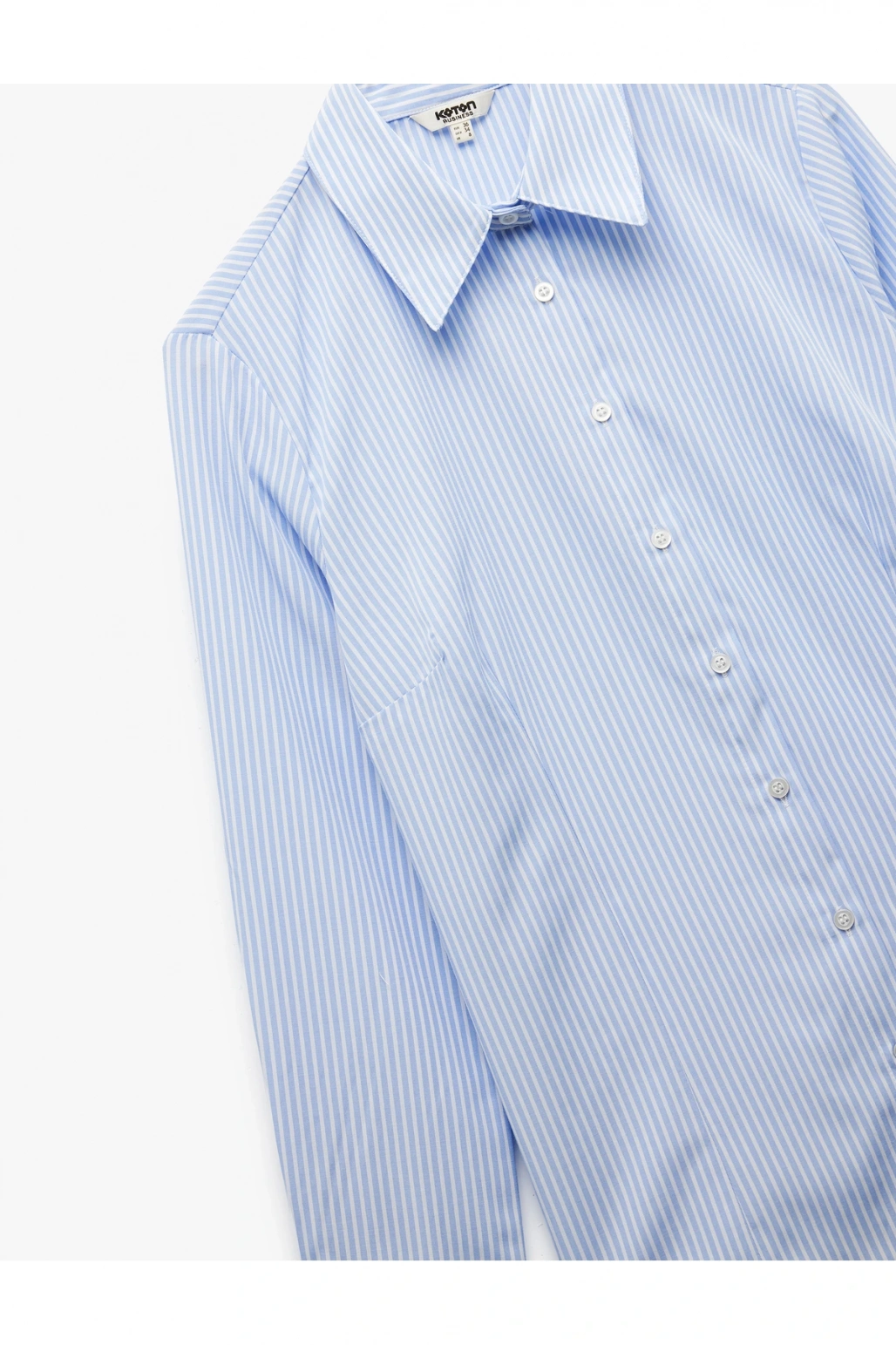 Uzun Kollu Klasik Yaka Poplin Gömlek