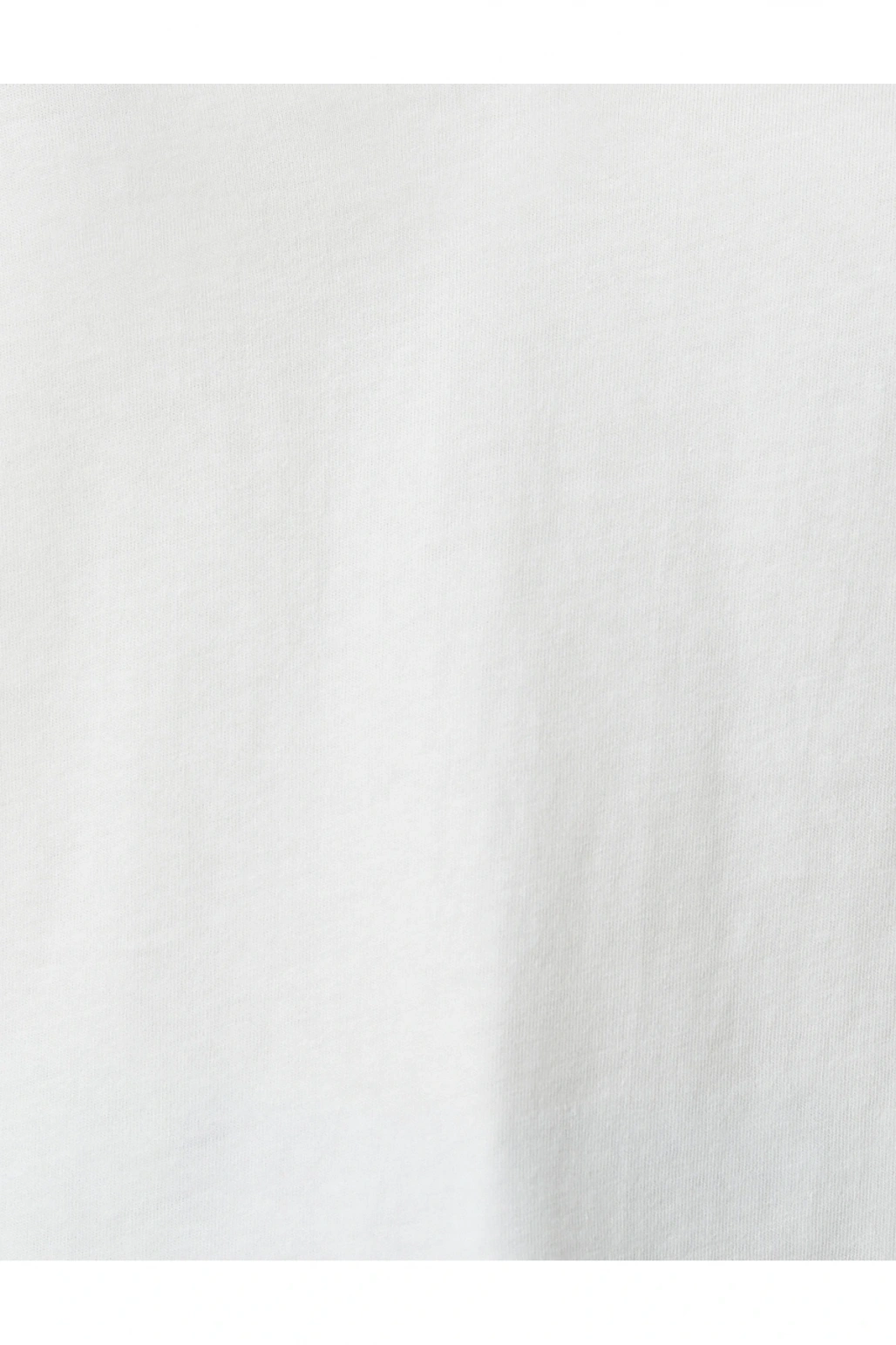 V Yaka Düz Beyaz Kadın T-shirt 3sak60002ek