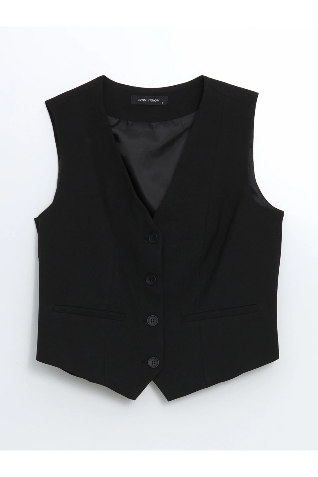 V Yaka Kadın Klasik Yelek