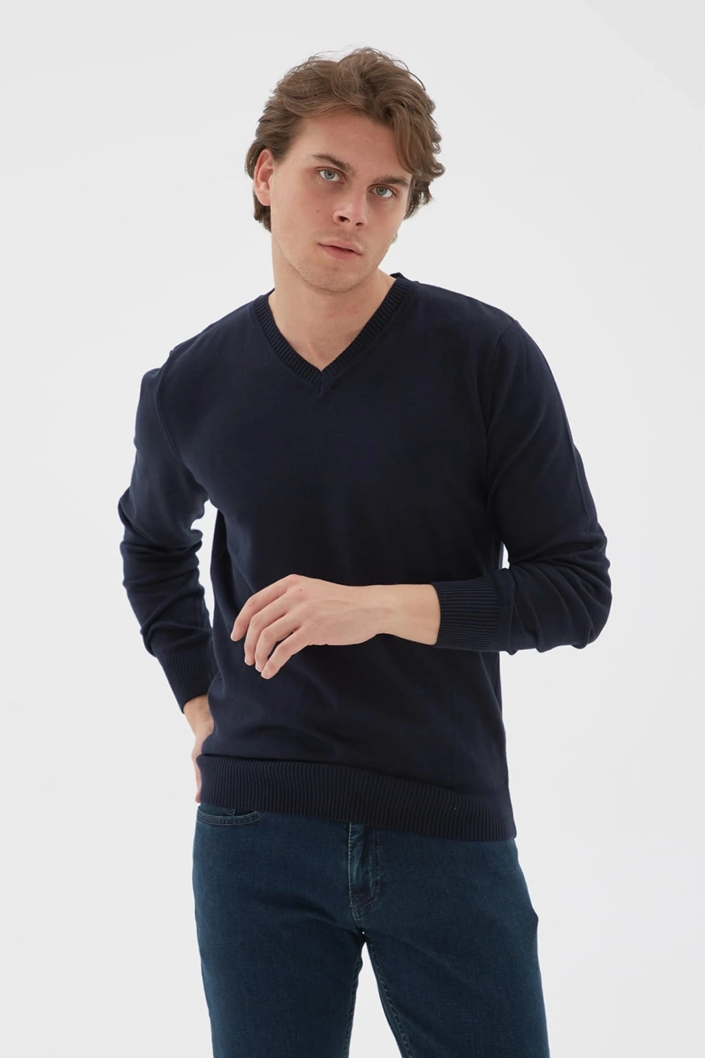 V Yaka Kazak Lacivert / Navy