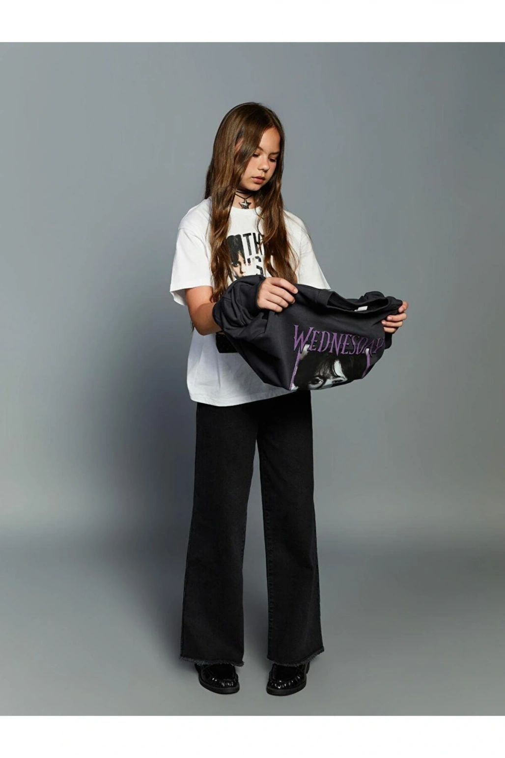 Wideleg Kız Çocuk Jean Pantolon (W5)