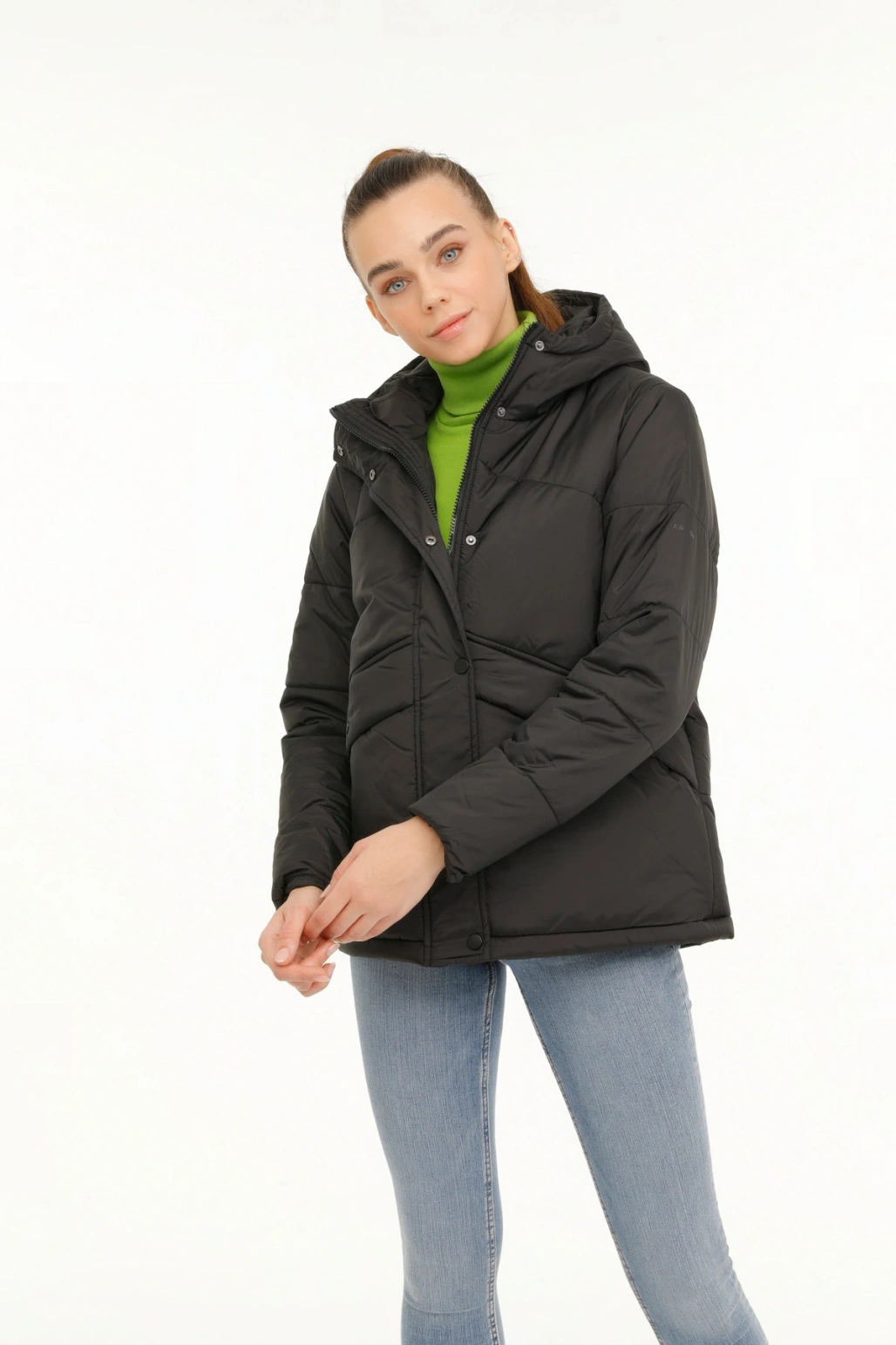 WL MONTANA 2GF737 3PR Siyah Kadın Kısa Kaban