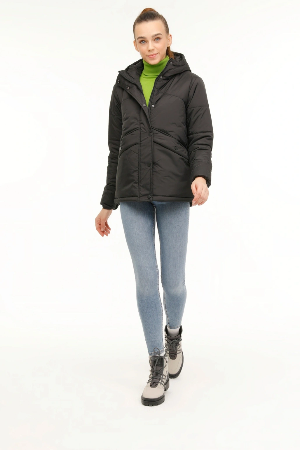 WL MONTANA 2GF737 3PR Siyah Kadın Kısa Kaban