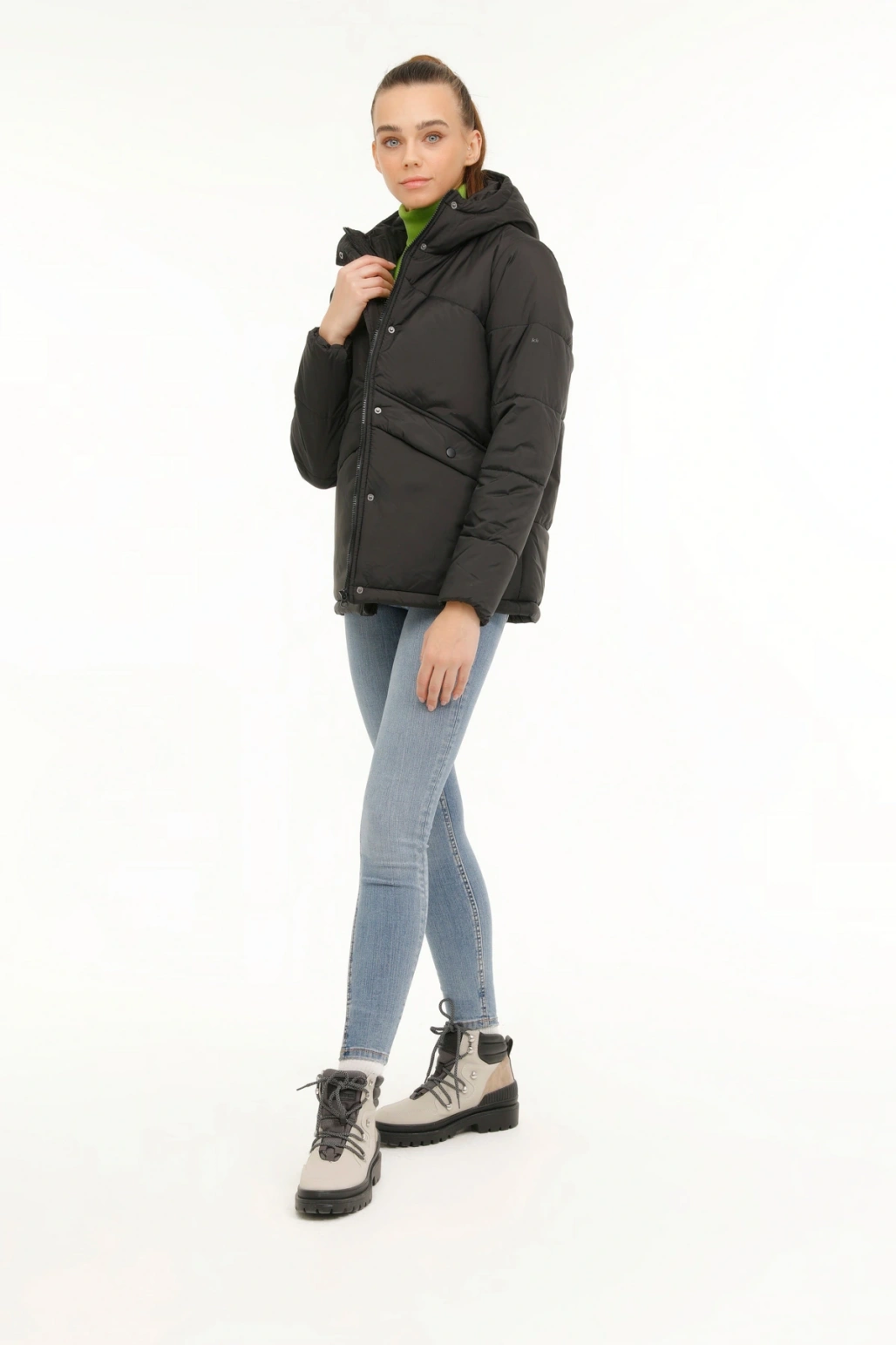 WL MONTANA 2GF737 3PR Siyah Kadın Kısa Kaban