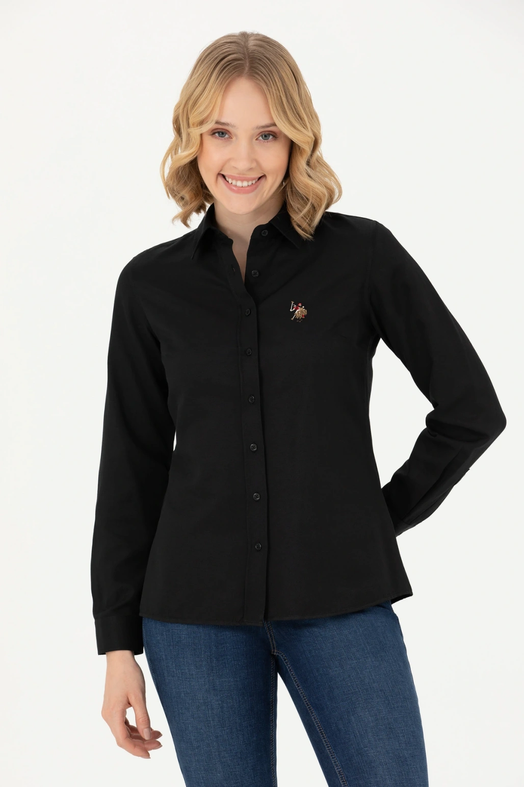 Woxcolor023k Us Polo Assn Kadın Gömlek 1677163 Siyah