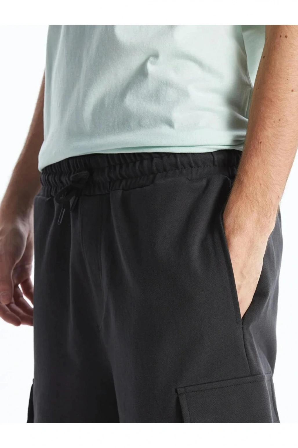 XSIDE Antrasit Slim Fit Erkek Kargo Şort