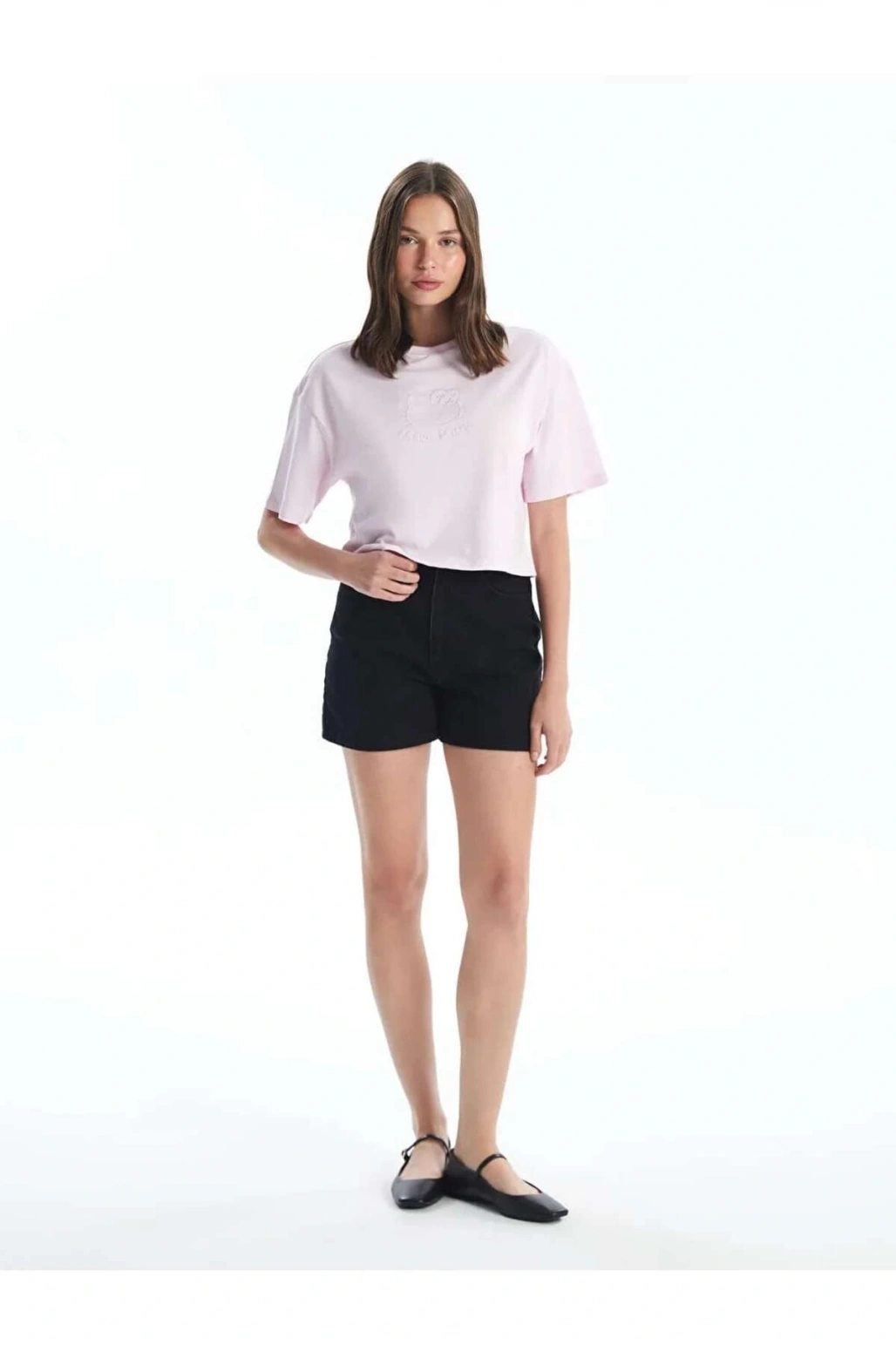 XSIDE Antrasit Standart Fit Kadın Jean Şort