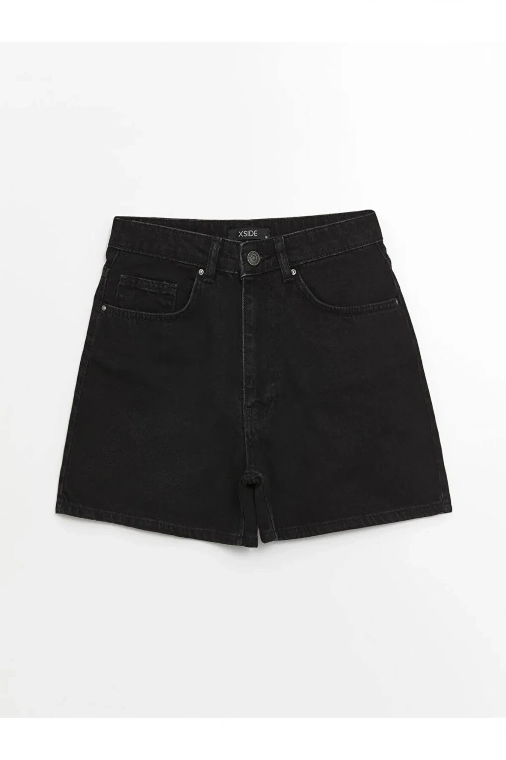 XSIDE Antrasit Standart Fit Kadın Jean Şort