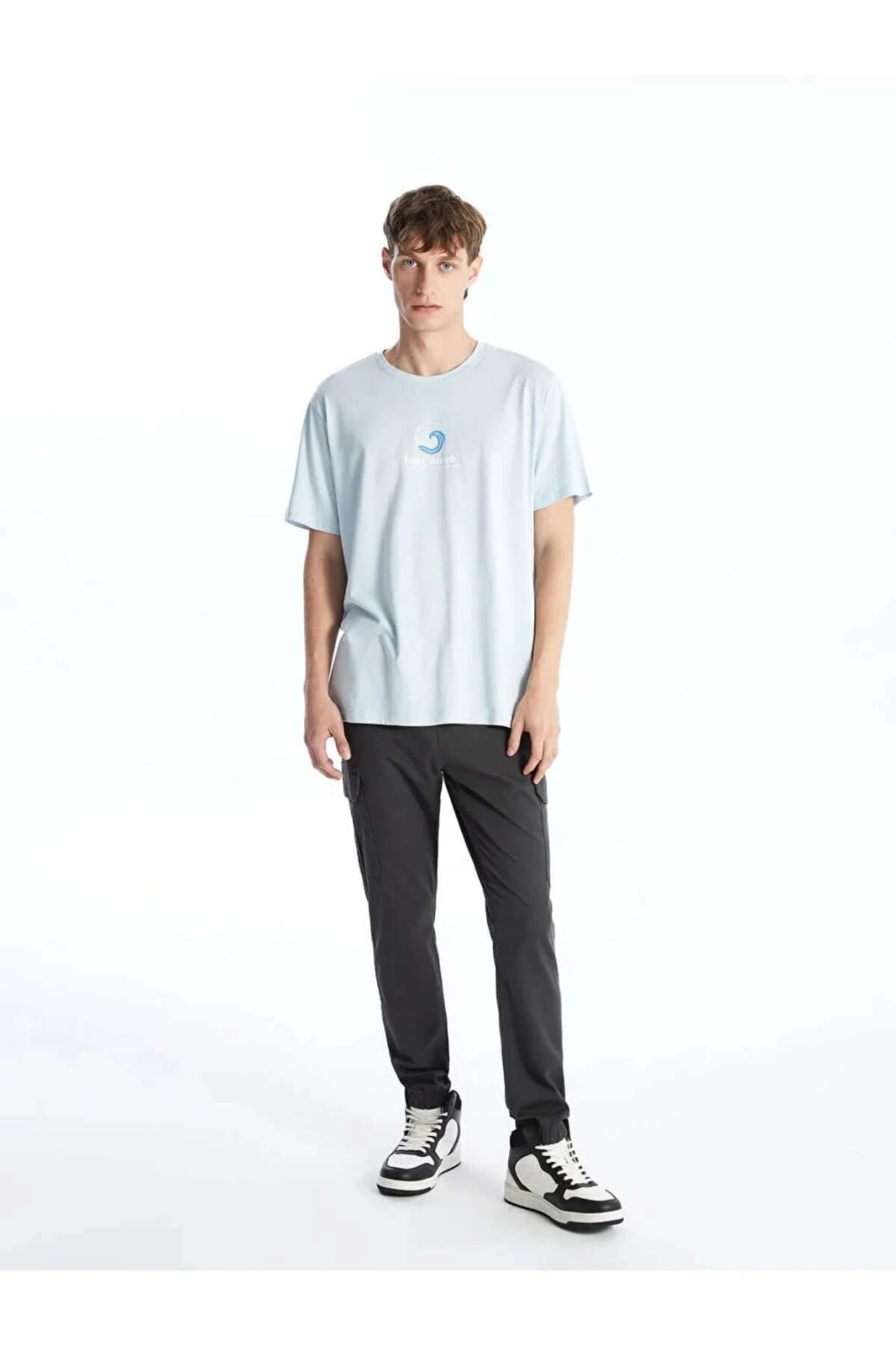 XSIDE Antrasit Standart Kalıp Gabardin Erkek Kargo Pantolon