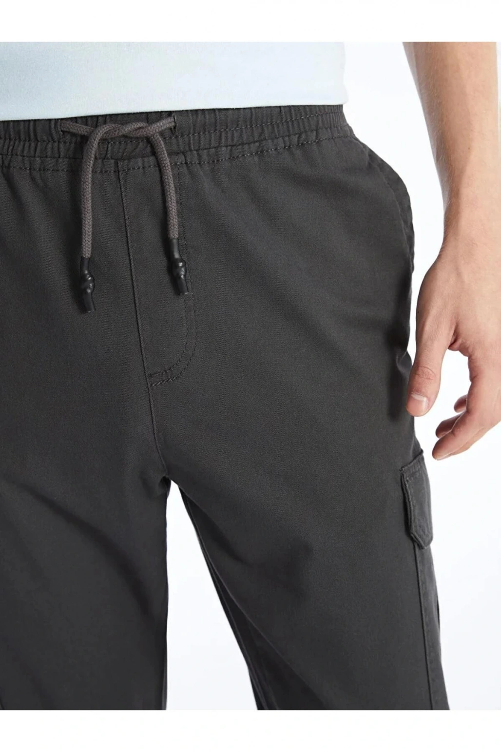 XSIDE Antrasit Standart Kalıp Gabardin Erkek Kargo Pantolon