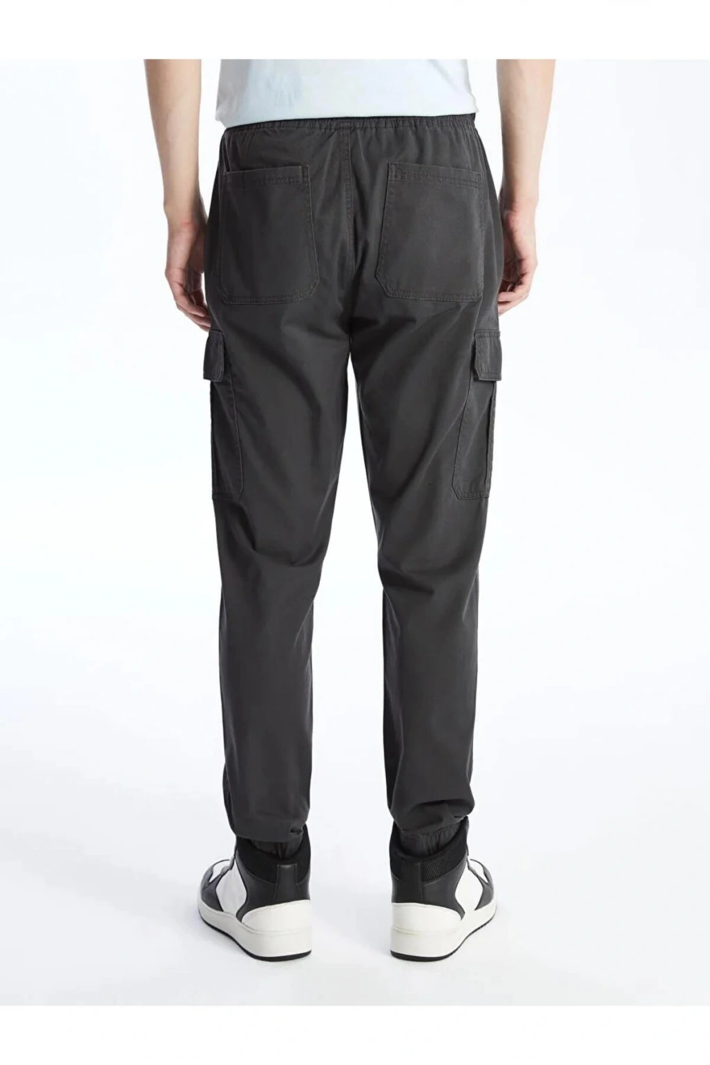 XSIDE Antrasit Standart Kalıp Gabardin Erkek Kargo Pantolon