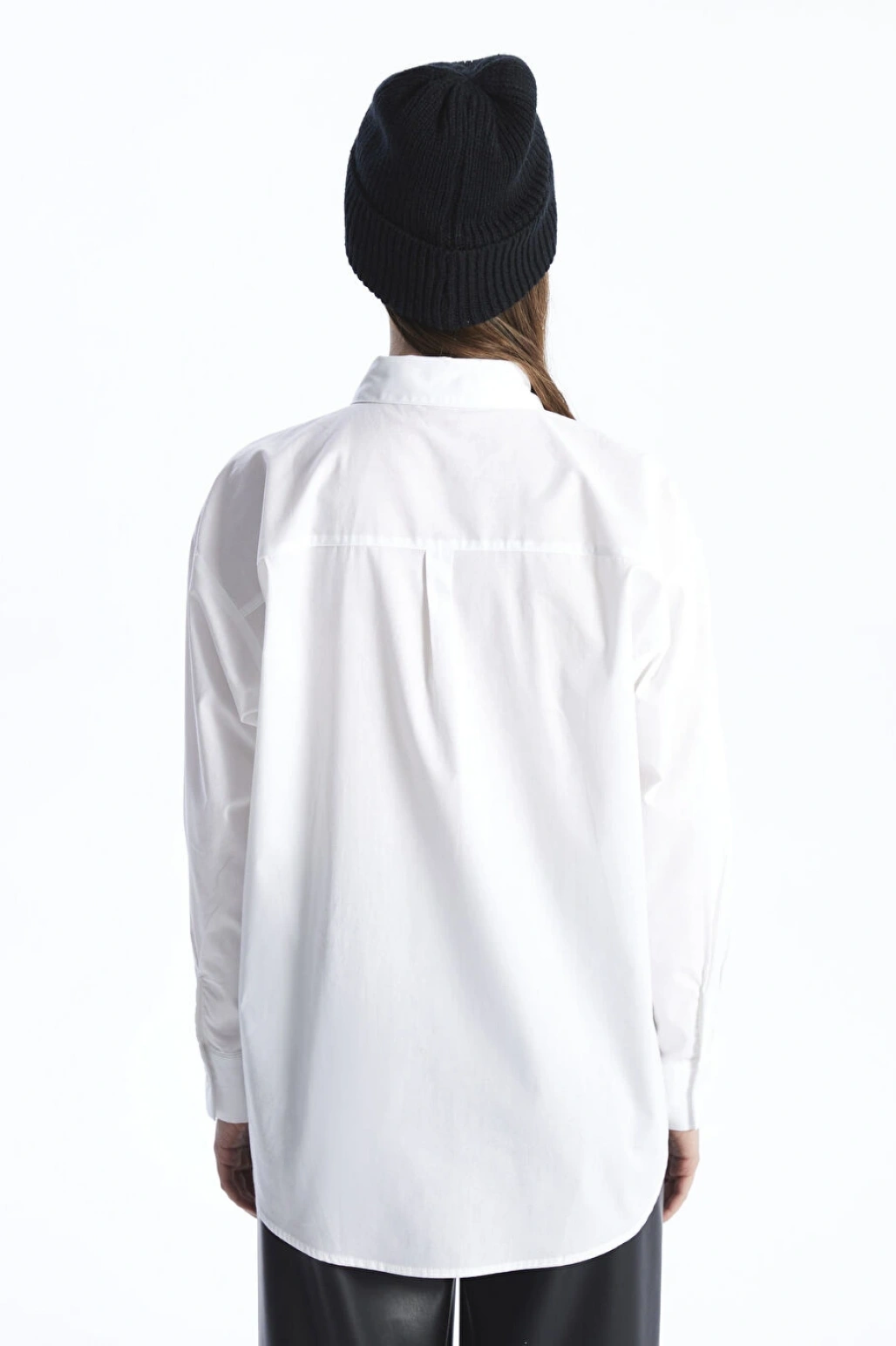 XSIDE Beyaz Poplin Kadın Gömlek