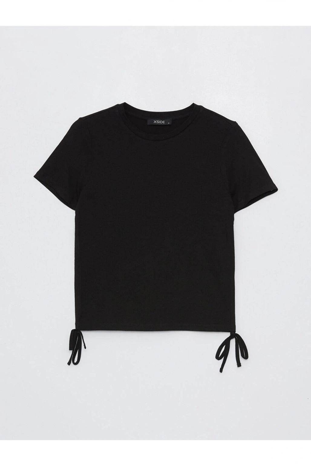 XSIDE Bisiklet Yaka Düz Kısa Kollu Kadın Tişört