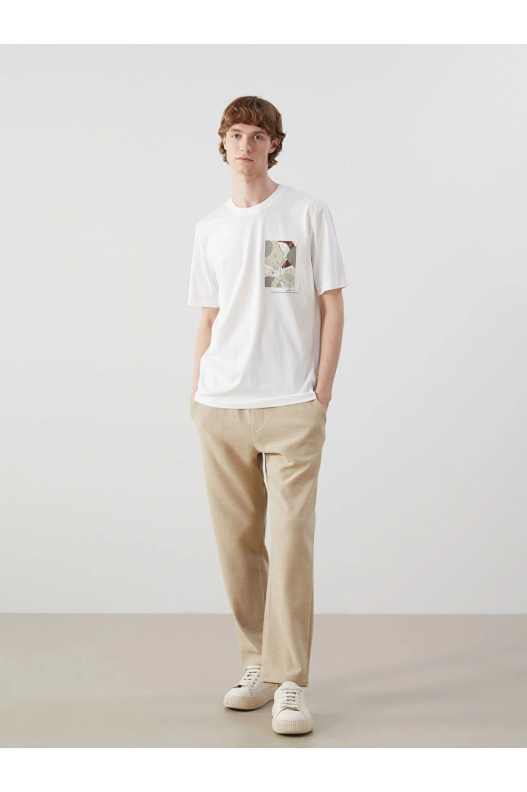 XSIDE Bisiklet Yaka Kısa Kollu Baskılı Penye Erkek Tişört