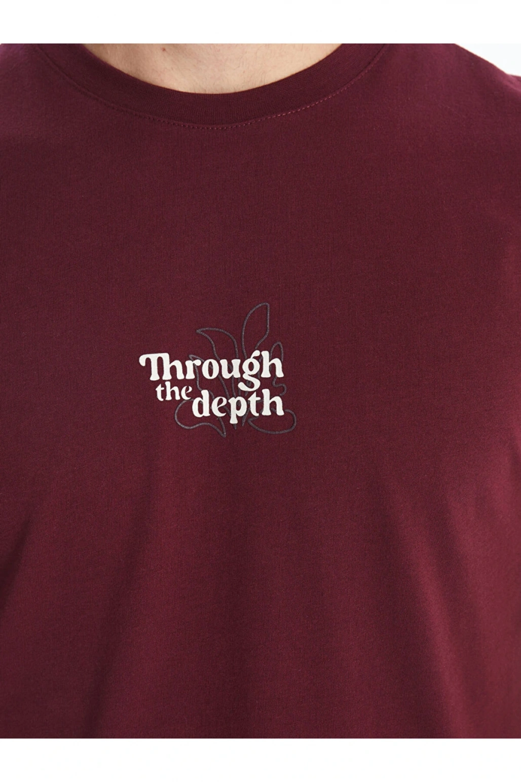 XSIDE Bisiklet Yaka Kısa Kollu Baskılı Penye Erkek Tişört