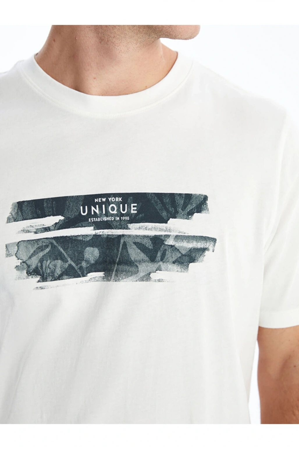 XSIDE Bisiklet Yaka Kısa Kollu Baskılı Penye Erkek Tişört