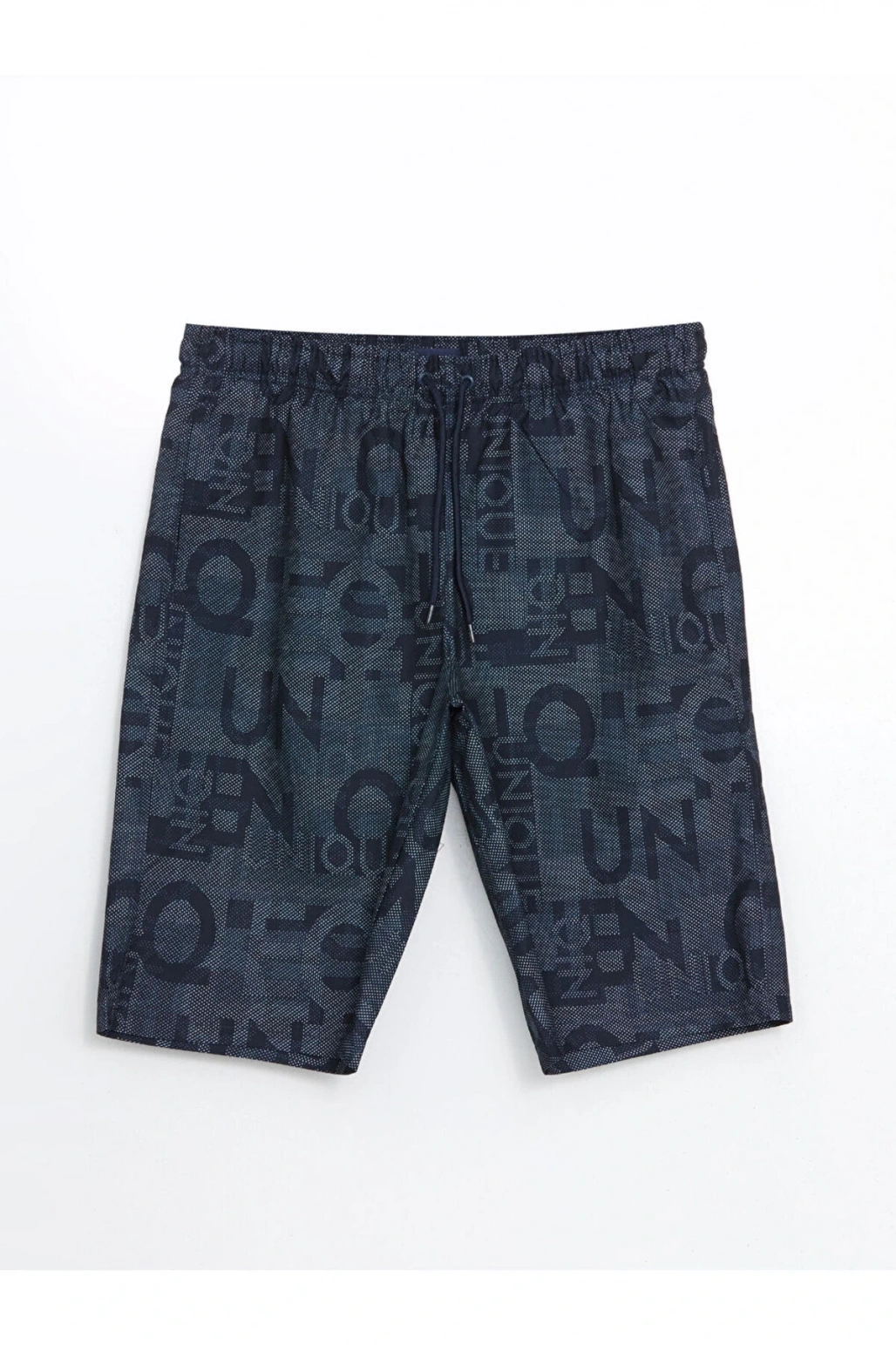 XSIDE Diz Hizası Boy Desenli Erkek Deniz Şortu