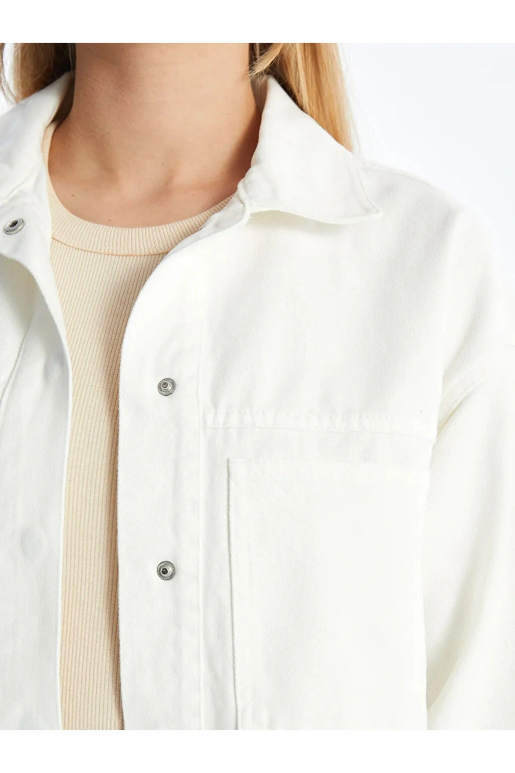 XSIDE  Gömlek Yaka Kadın Jean Ceket