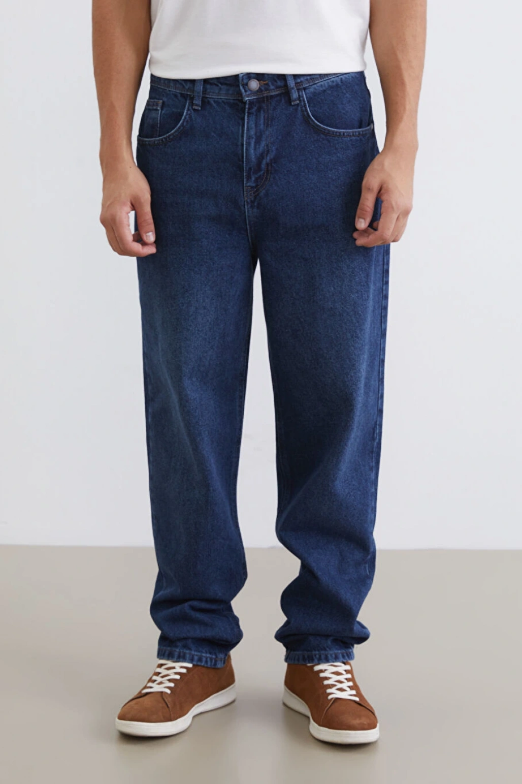 XSIDE Indigo Baggy Fit Erkek Jean Pantolon