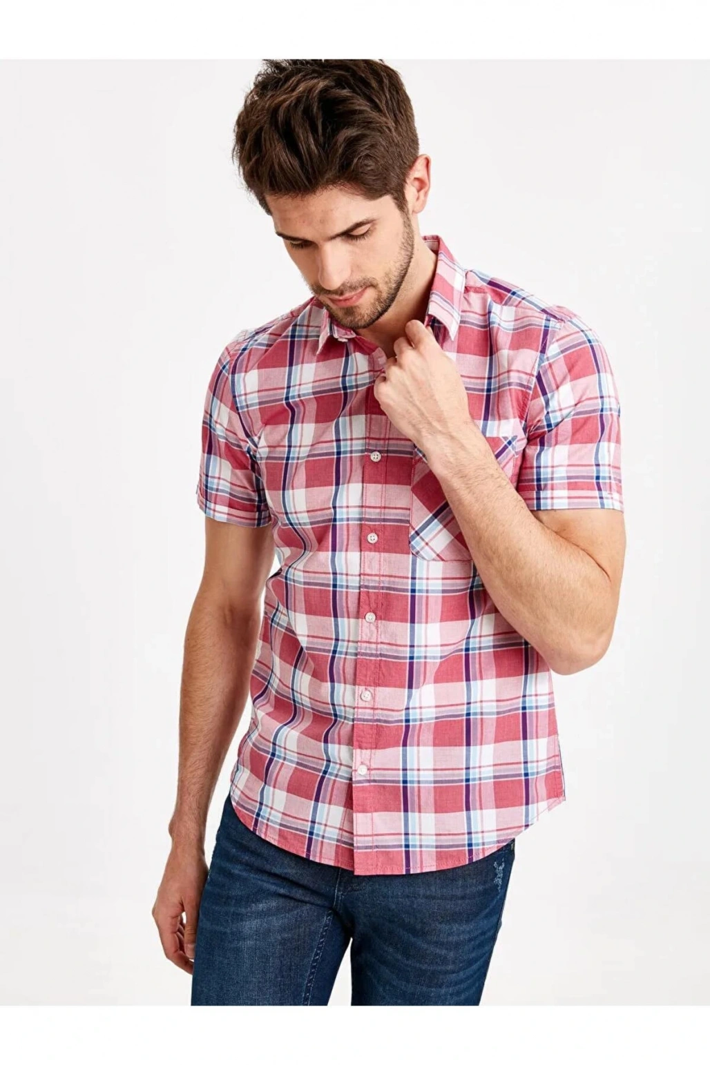 XSIDE Kirmizi Kırmızı Ekoseli Gömlek