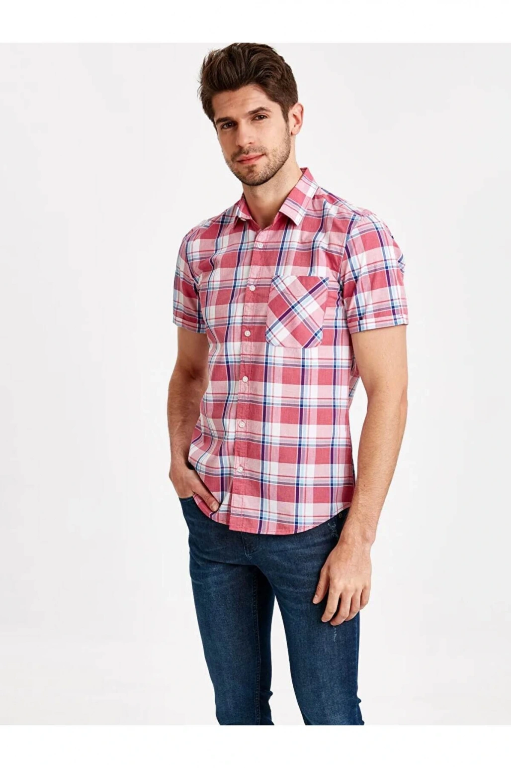 XSIDE Kirmizi Kırmızı Ekoseli Gömlek