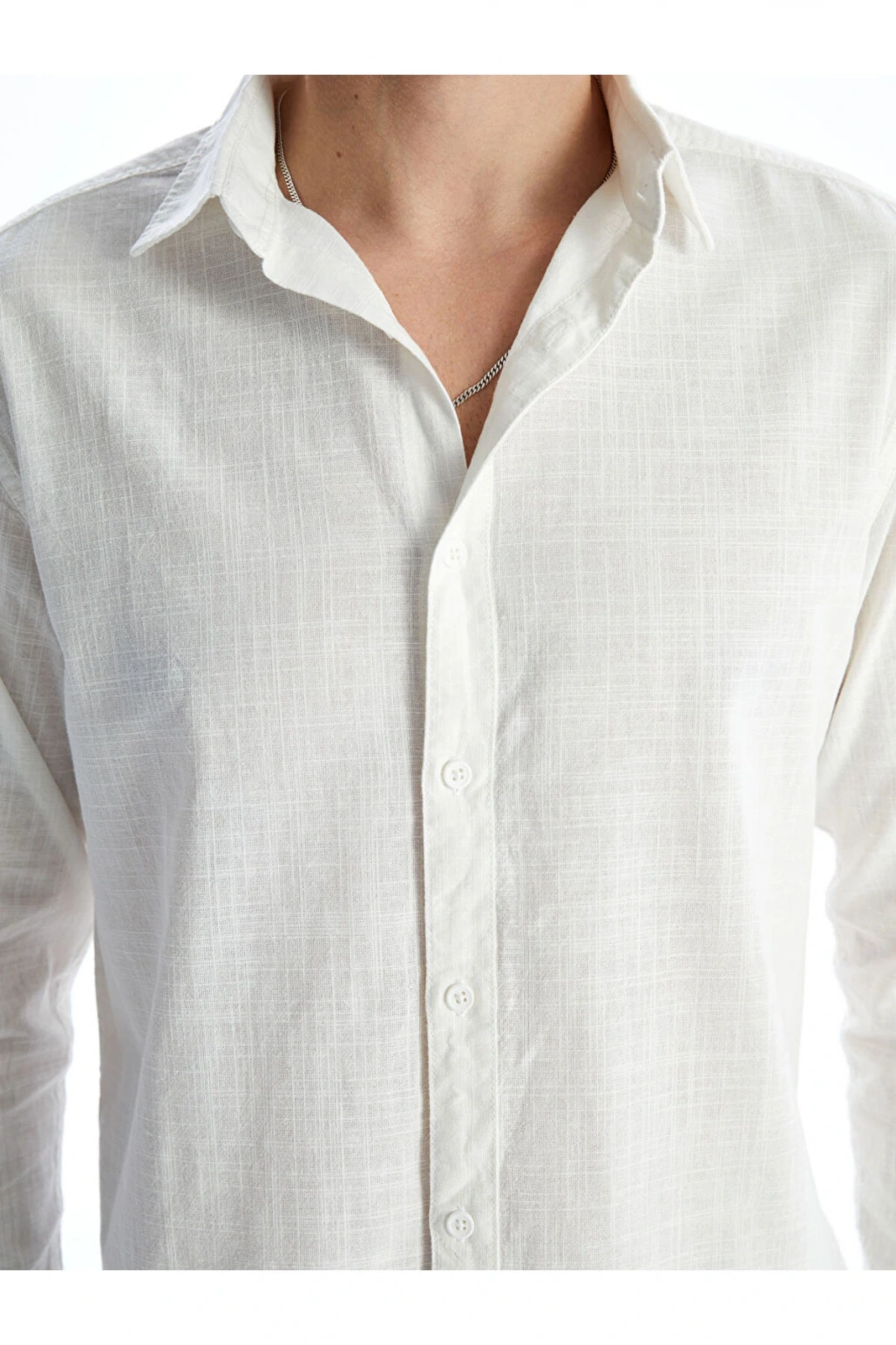 XSIDE Regular Fit Uzun Kollu Keten Karışımlı Erkek Gömlek