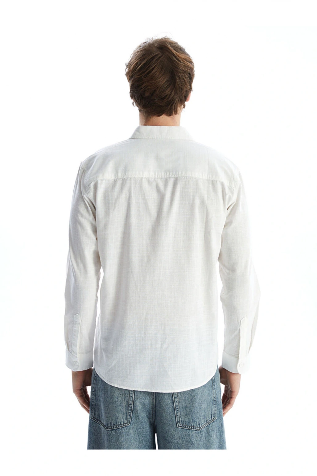 XSIDE Regular Fit Uzun Kollu Keten Karışımlı Erkek Gömlek