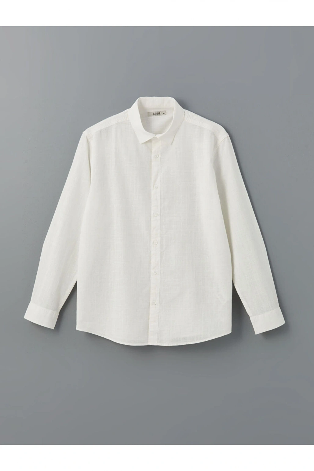 XSIDE Regular Fit Uzun Kollu Keten Karışımlı Erkek Gömlek