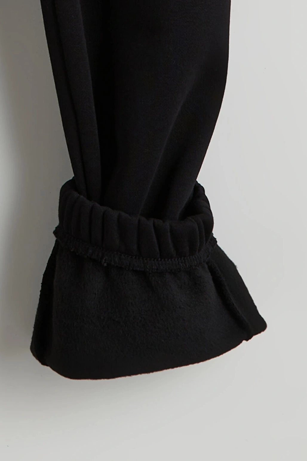 XSIDE Siyah Beli Lastikli Kadın Kalın Jogger Eşofman Altı