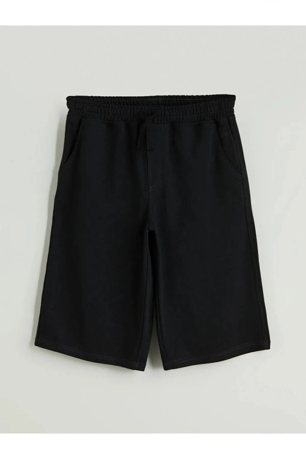 XSIDE Siyah Rahat Kalıp Erkek Şort