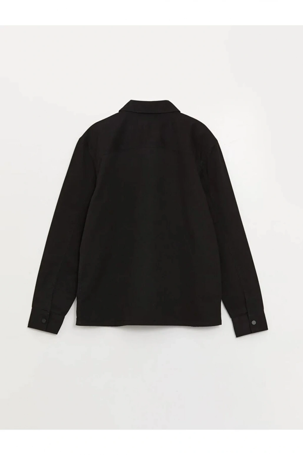 XSIDE Siyah Regular Fit Uzun Kollu Gabardin Erkek Gömlek Ceket