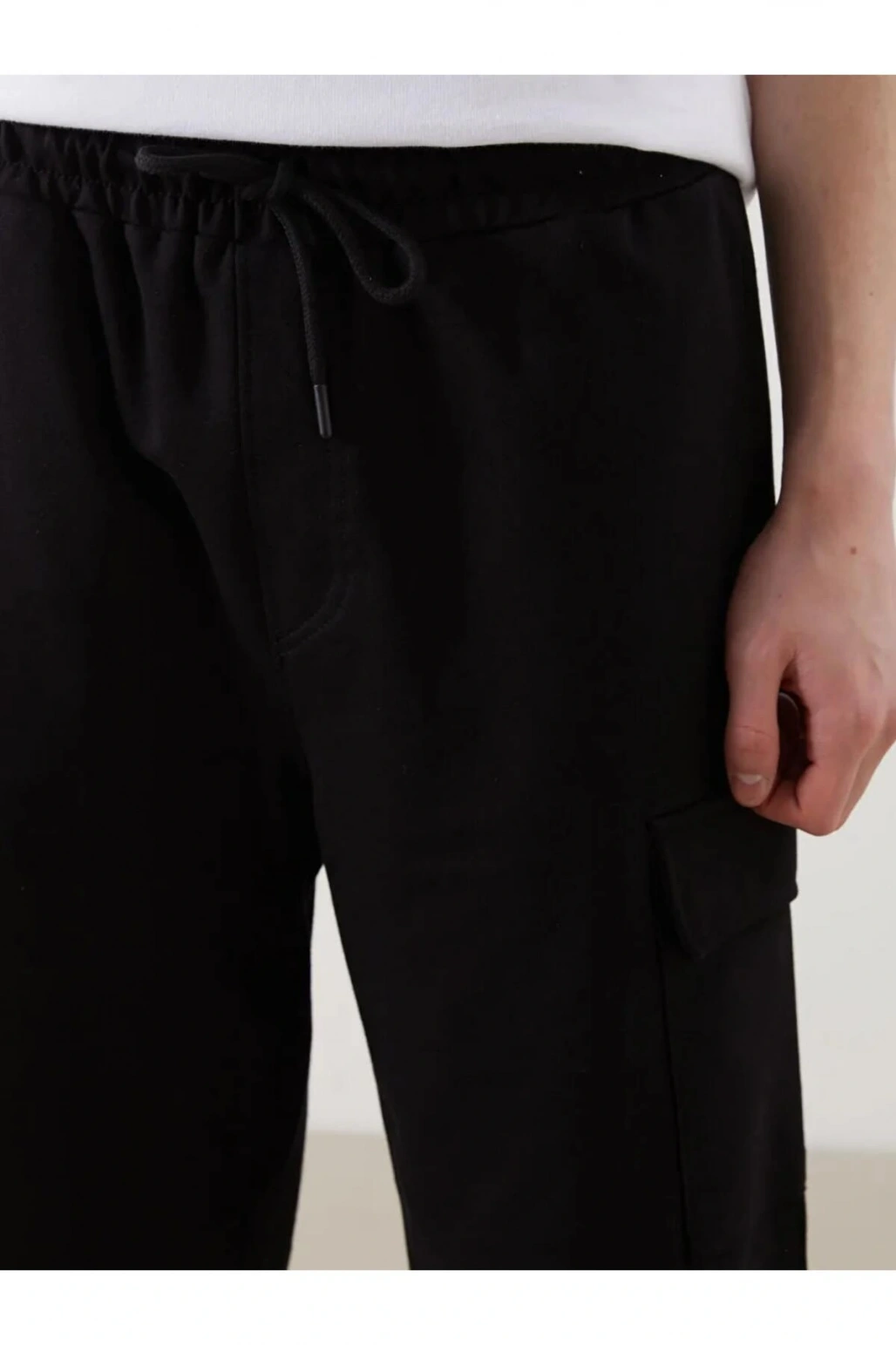 XSIDE Siyah Slim Fit Erkek Kargo Şort