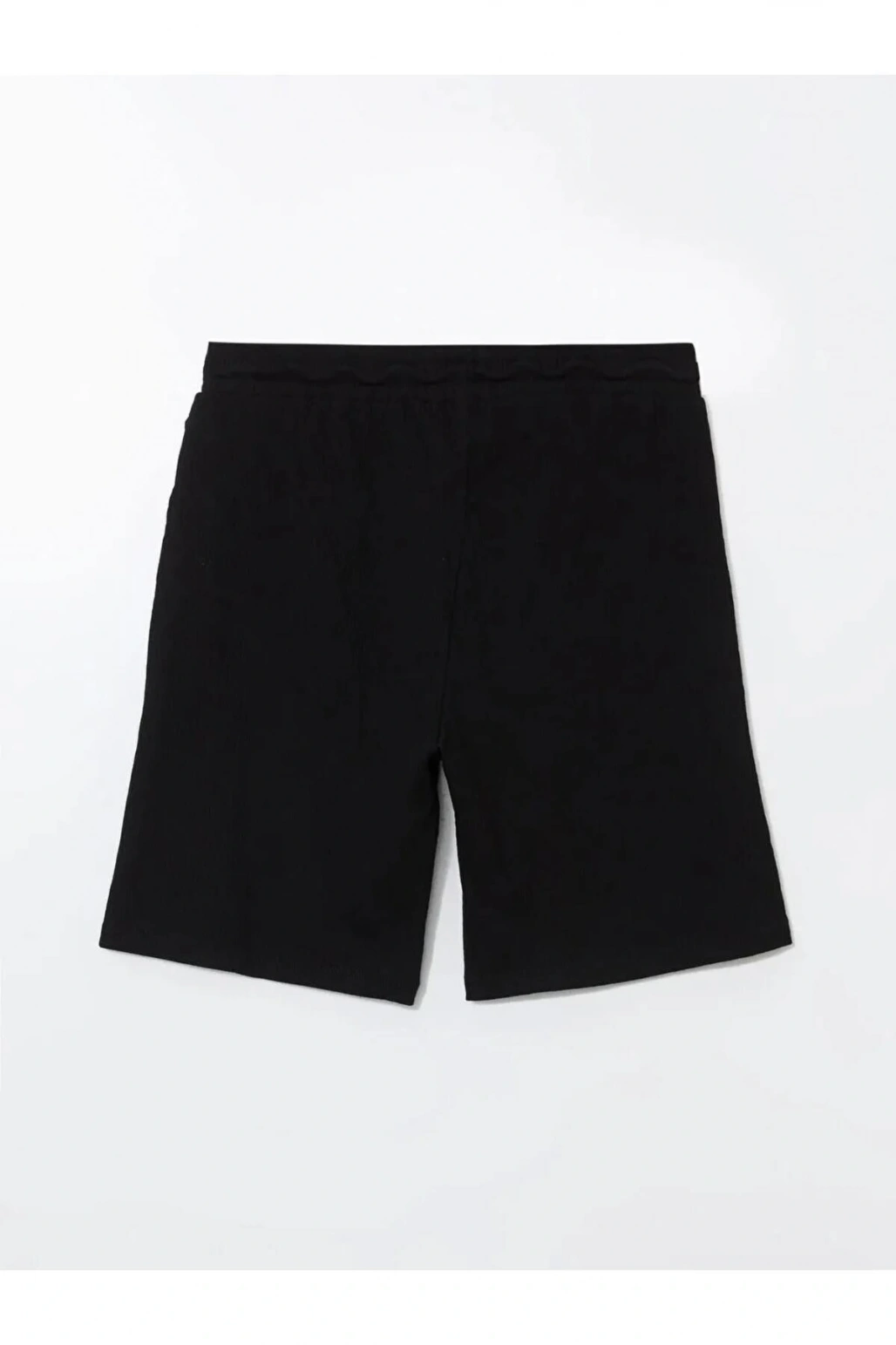 XSIDE Siyah Standart Kalıp Beli Bağlama Detaylı Erkek Şort