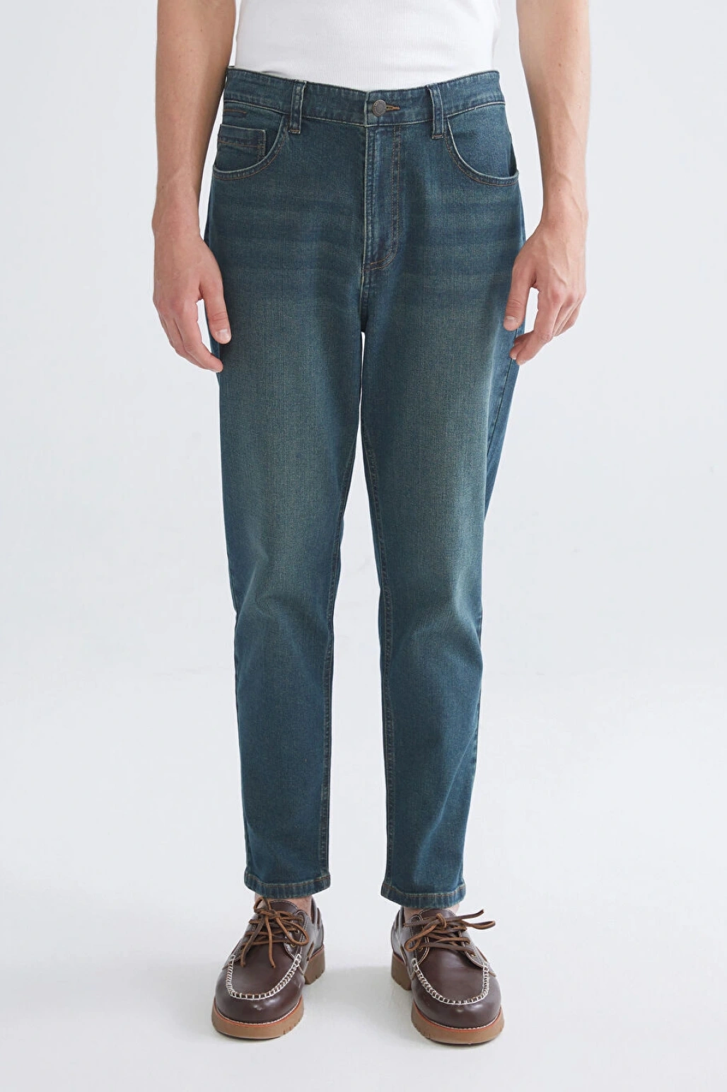 XSIDE Yeşil Loose Fit Erkek Jean Pantolon