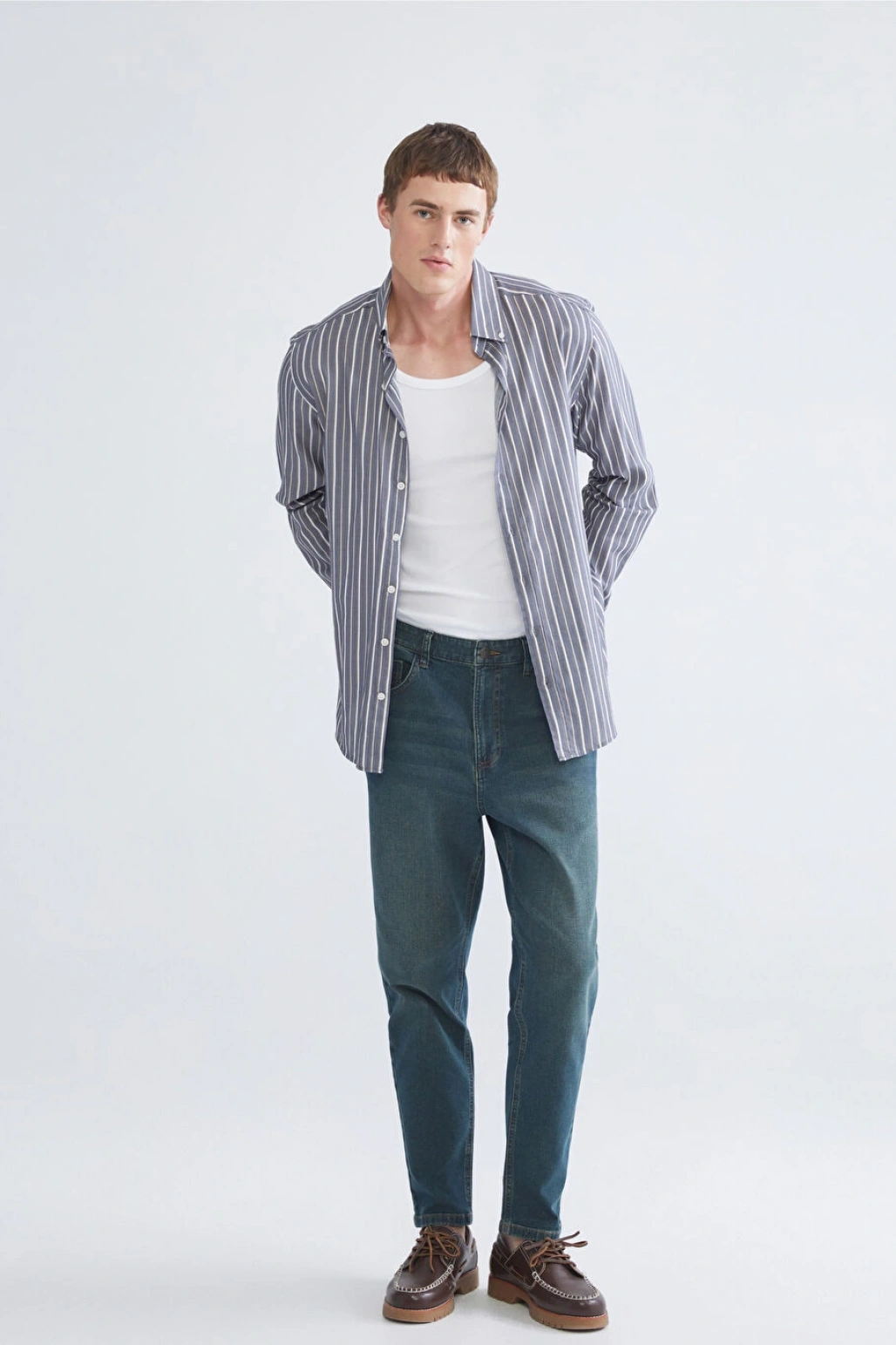 XSIDE Yeşil Loose Fit Erkek Jean Pantolon