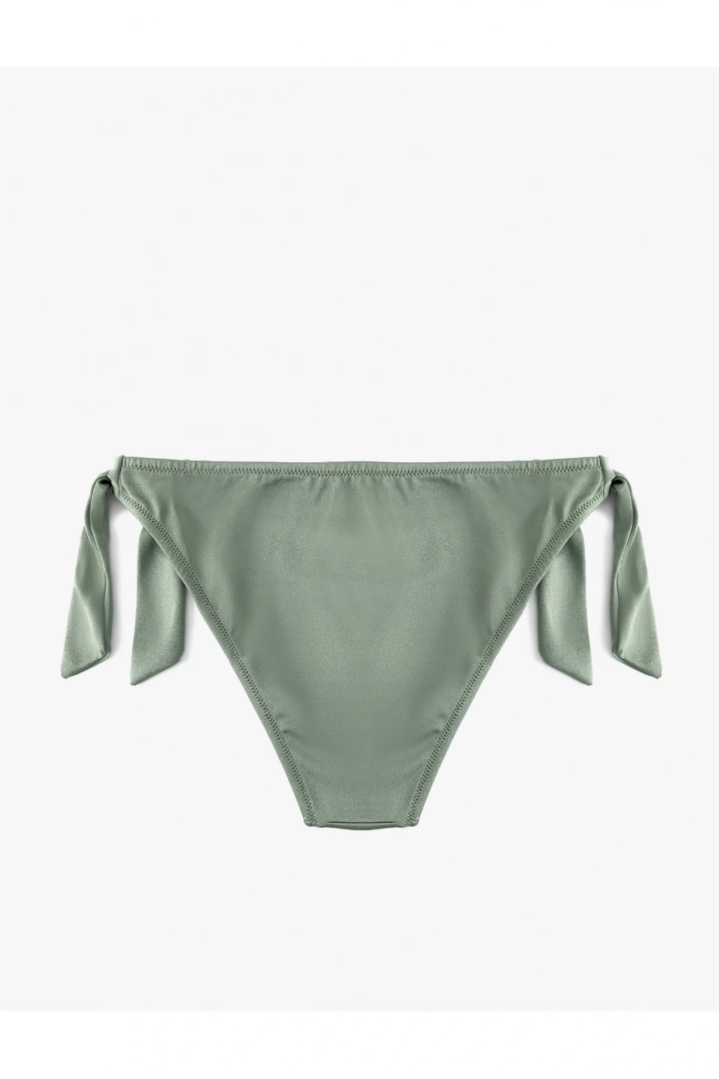 Yanları Bağlama Detaylı Parlak Bikini Altı