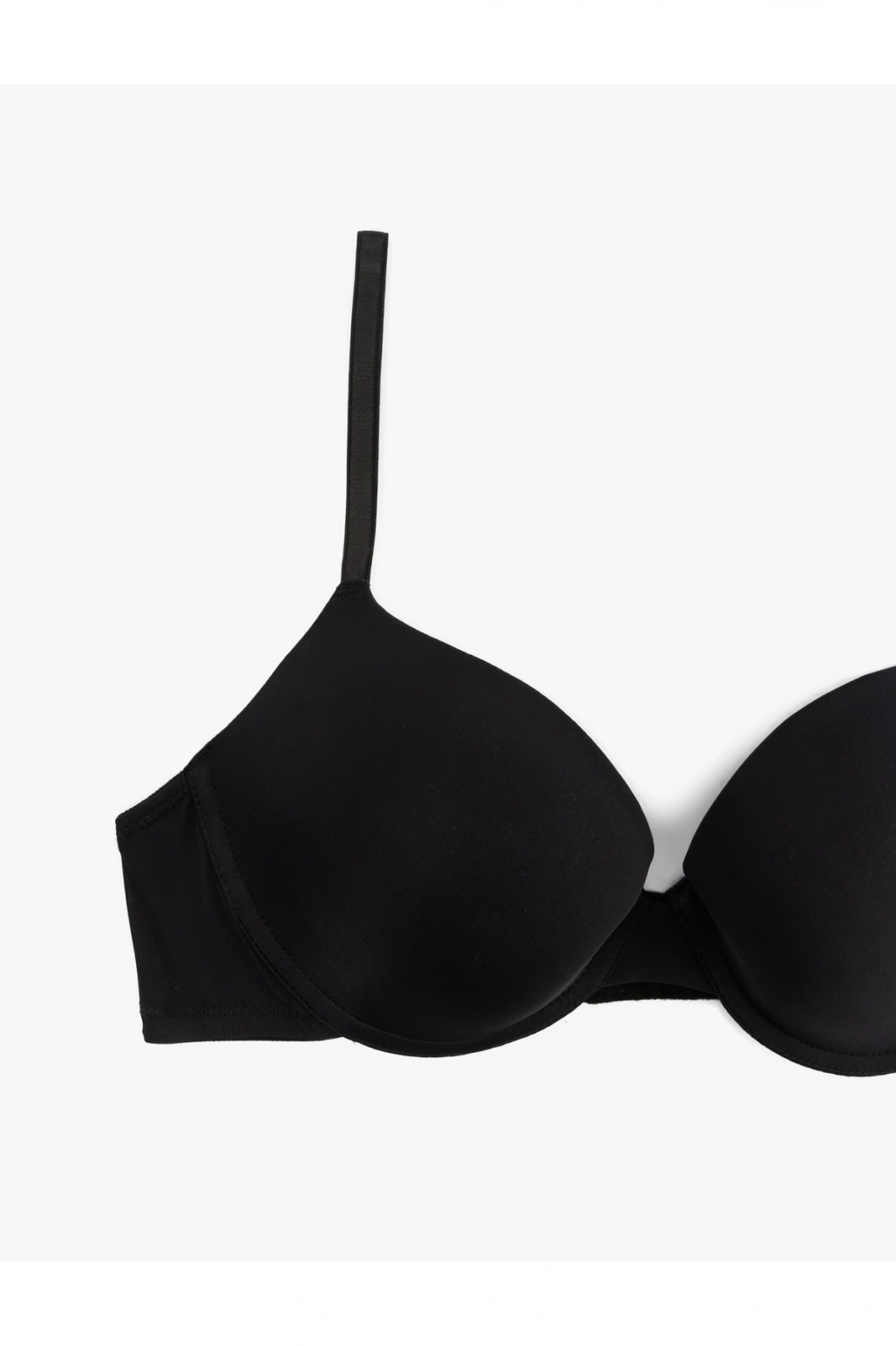 Yarım Dolgulu Balenli Kaplı Push Up Sütyen