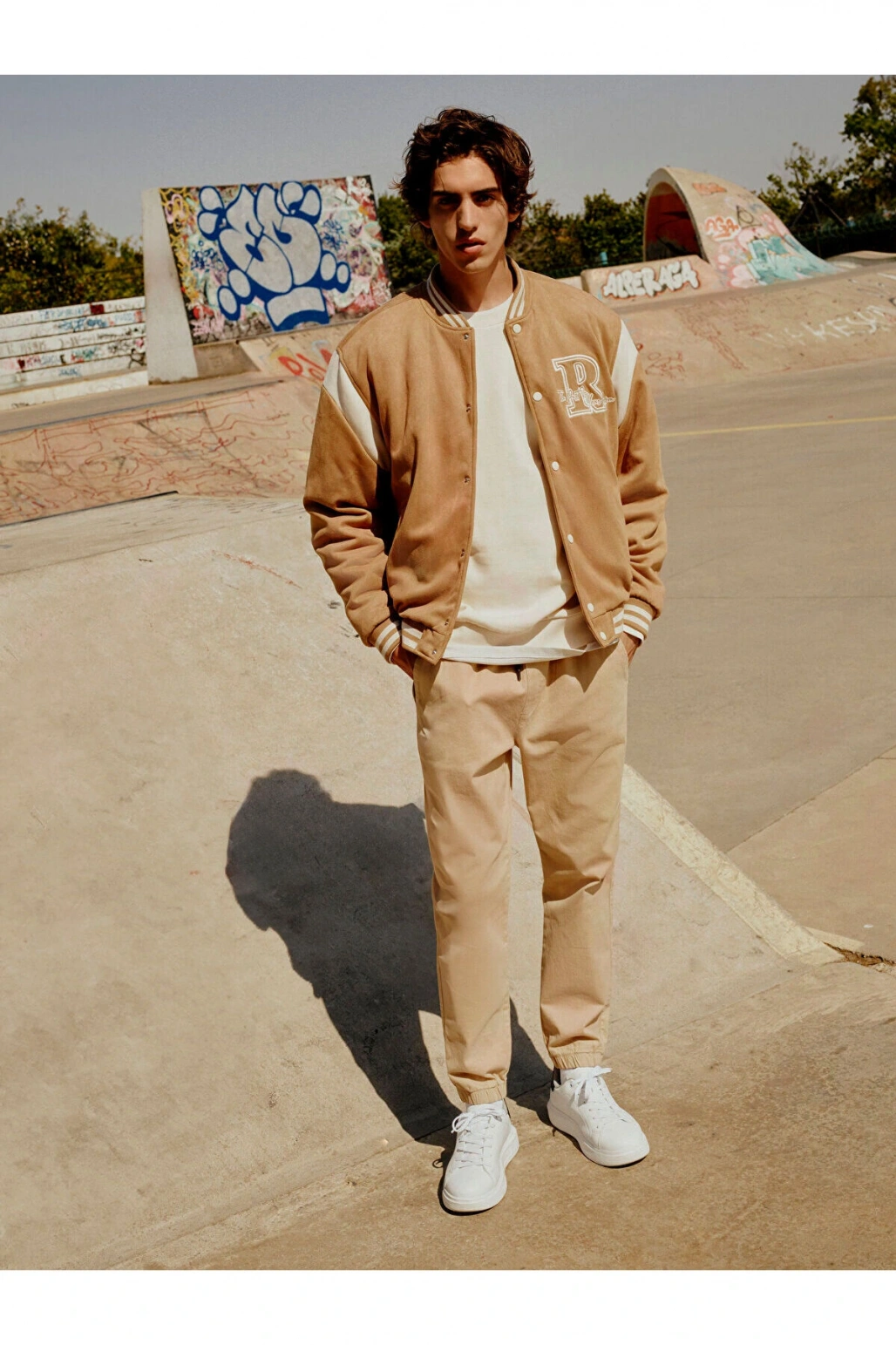 Yeni Sezon Standart Kalip Gabardin Erkek Jogger Pantolon - W42232Z8