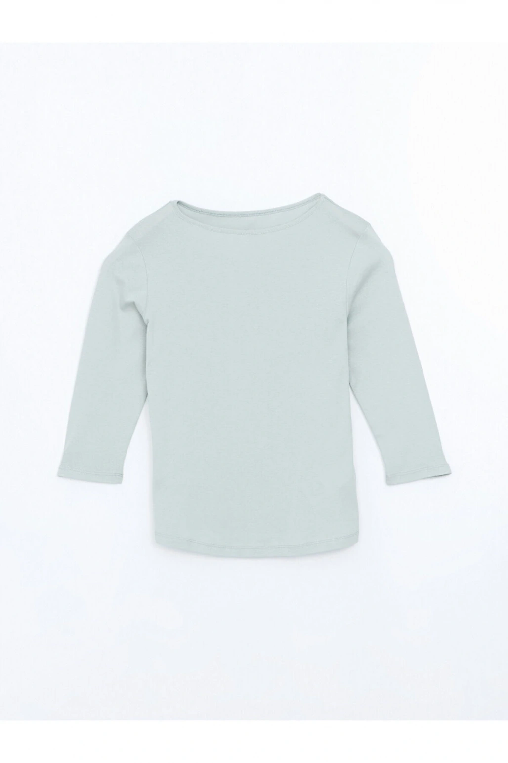 Yeşil Kayık Yaka Kadın Tişört