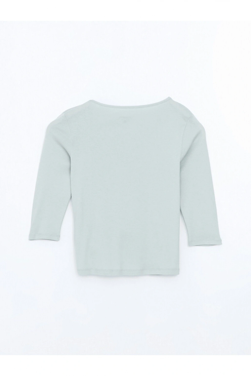 Yeşil Kayık Yaka Kadın Tişört