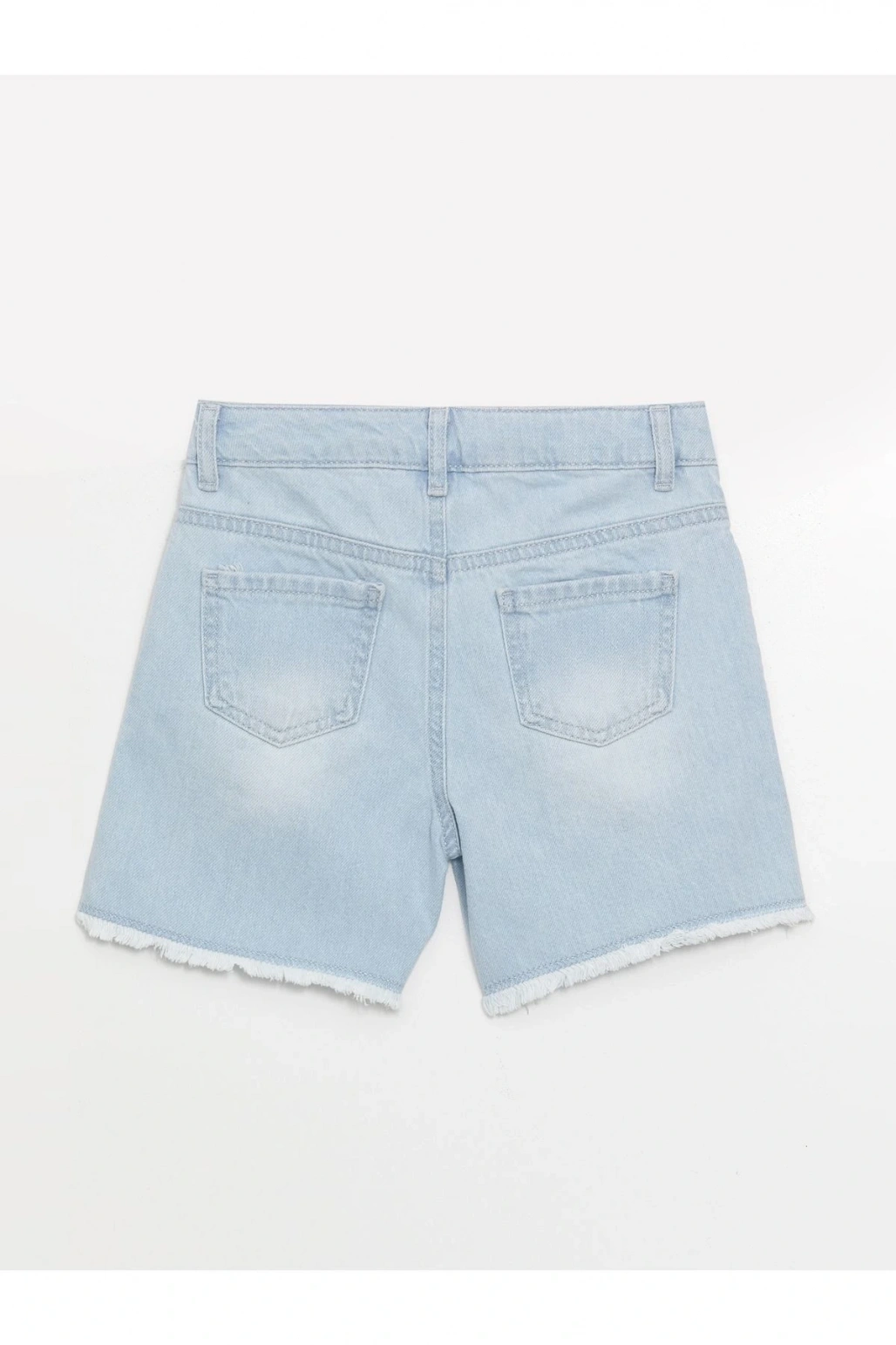 Yırtık Detaylı Kız Çocuk Jean Şort
