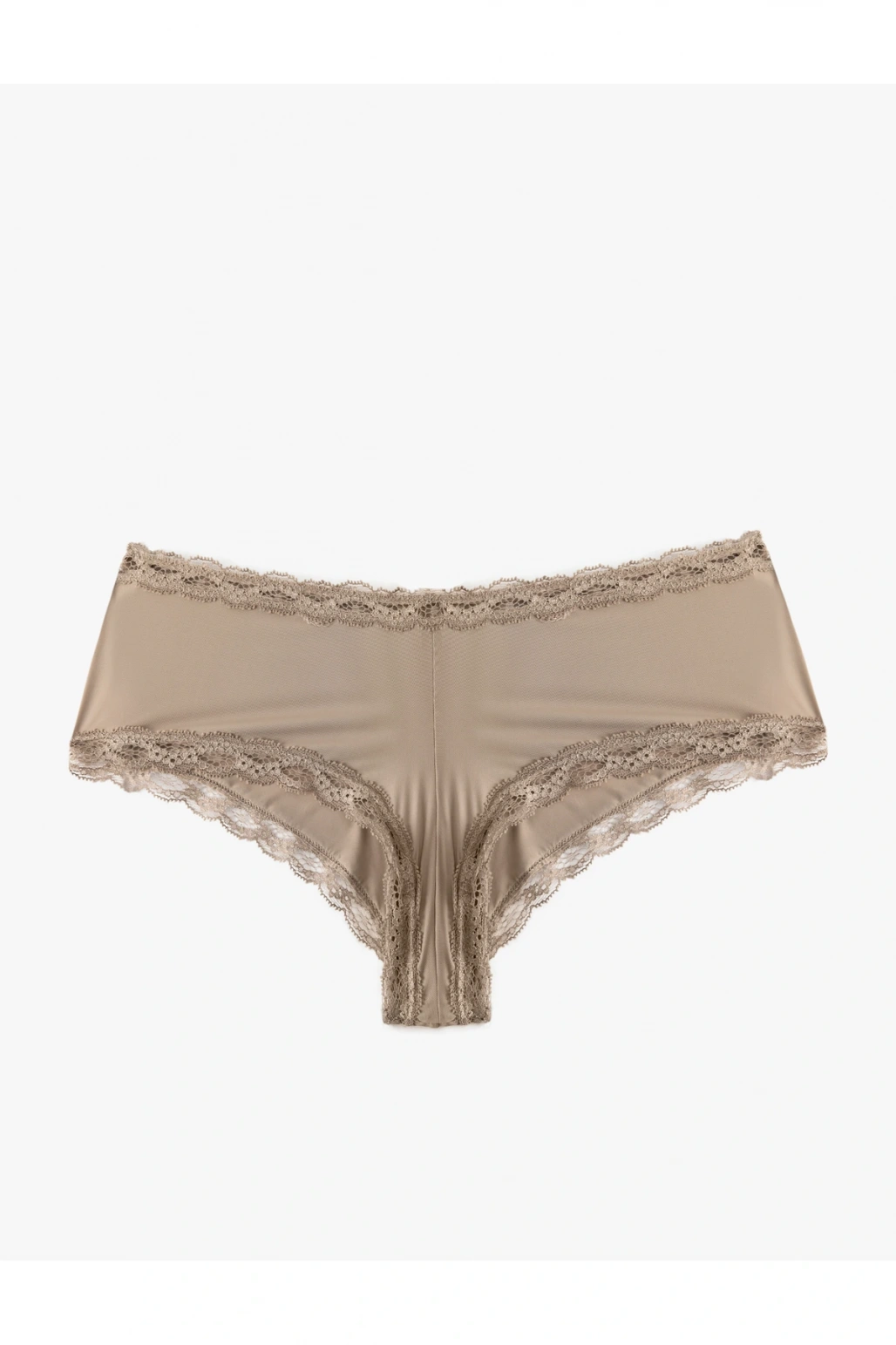 Yüksek Bel Dantelli Hipster Külot