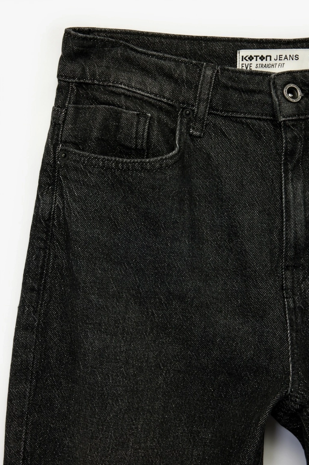 Yüksek Bel Dar Kalıp Düz Paça Pamuklu Jean Pantolon - Slim Straight Fit Jean